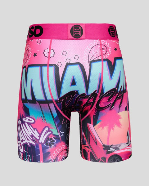 Pink boxer shorts with 