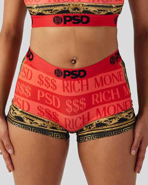 Red PSD briefs with 