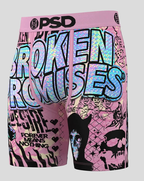 Pink PSD boxer briefs with holographic 