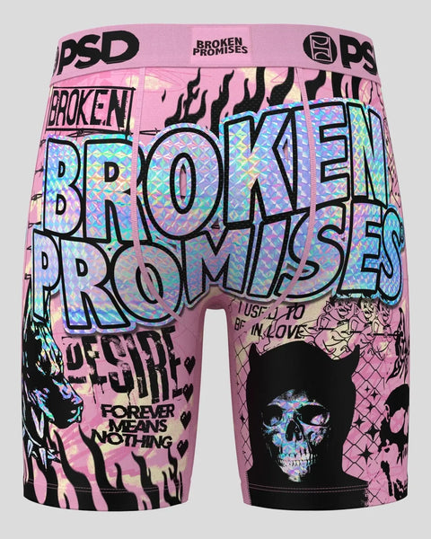 Pink PSD boxer briefs with holographic 