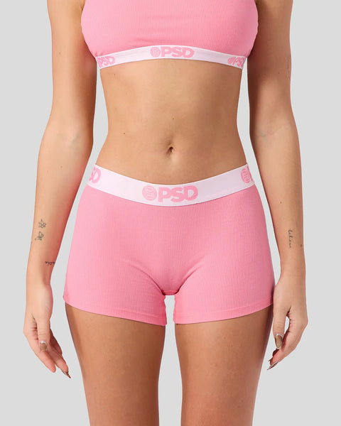 BBY PNK RIB BS PINK XS / PINK