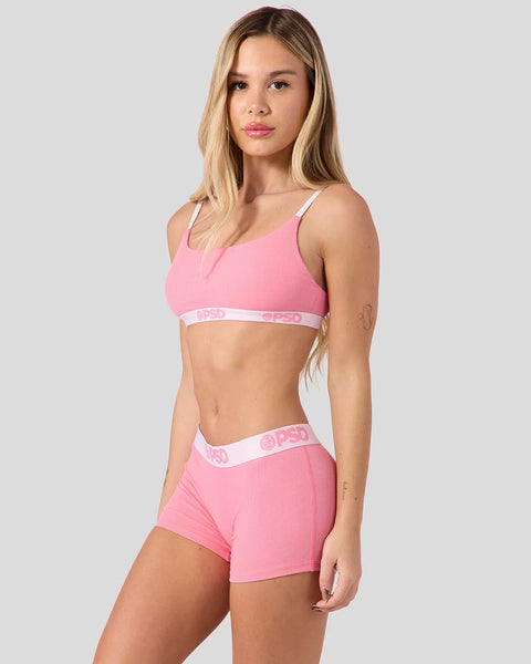 BBY PNK RIB BS PINK XS / PINK