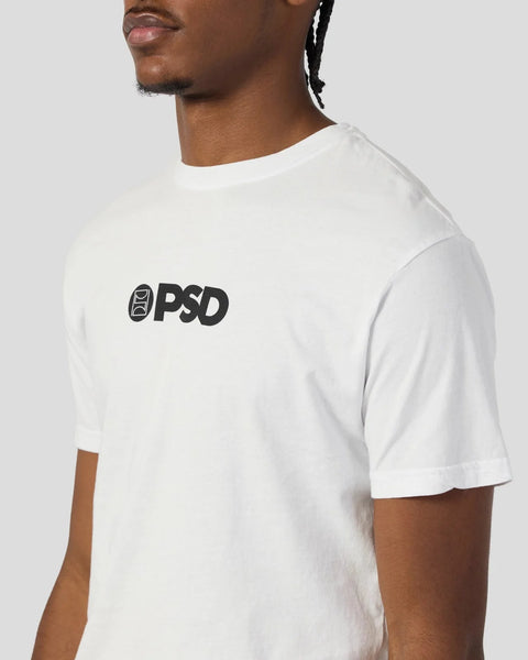 White t-shirt with black 