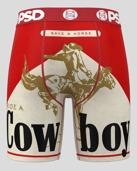 Red PSD boxer shorts with 