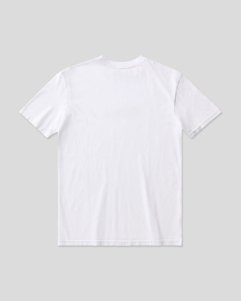 LOGO WHT/BLK TEE YTH WHITE S / WHITE