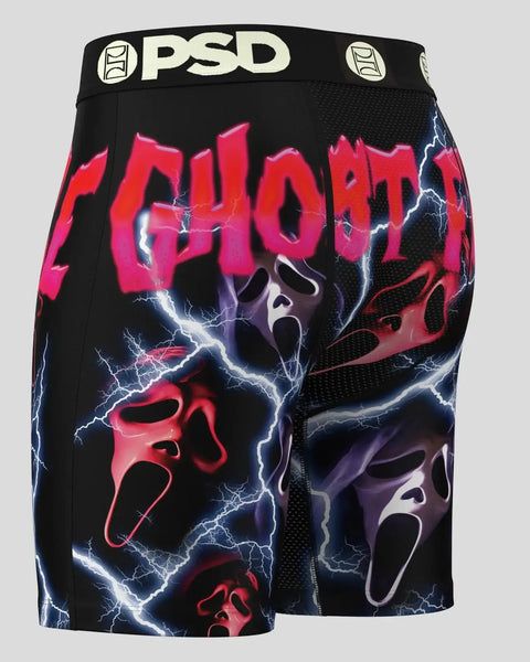 Black PSD boxer shorts with neon pink 