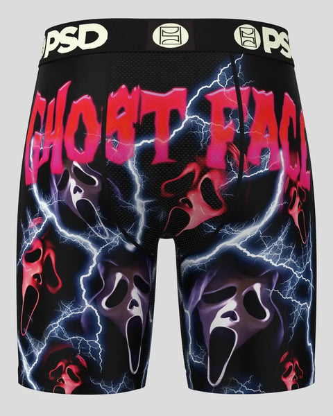 Black PSD boxer briefs with neon pink 