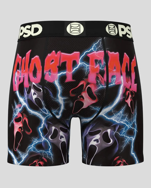 Black boxer shorts with neon pink 