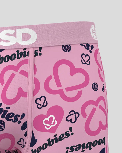 Pink underwear with heart pattern, 