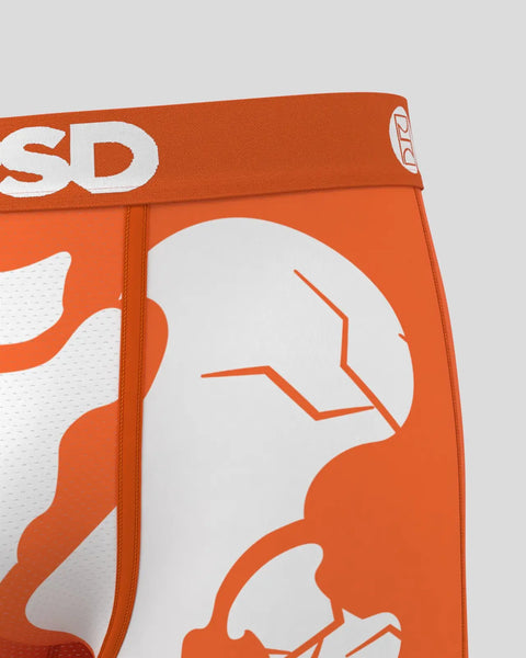 Orange and white briefs with 