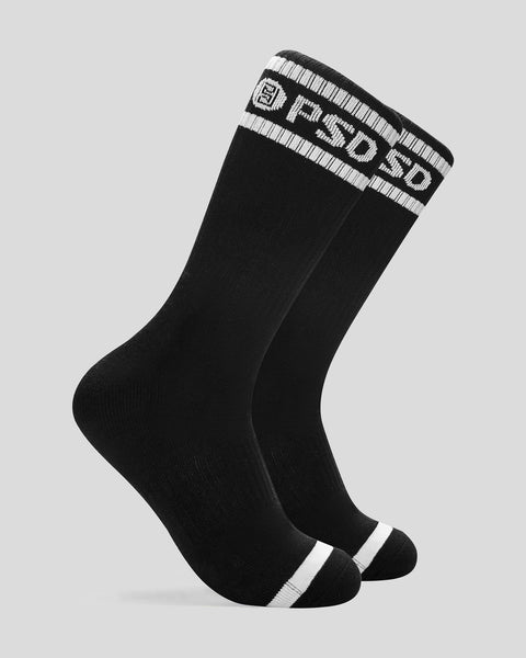 3 Pack Solid Black Brief & Sock Bundle