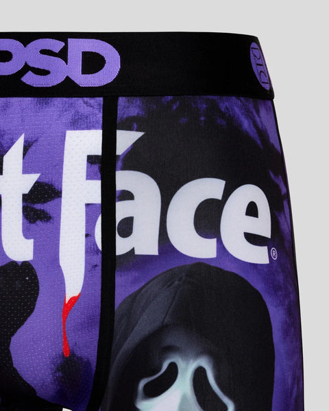 Purple and black waistband with white 