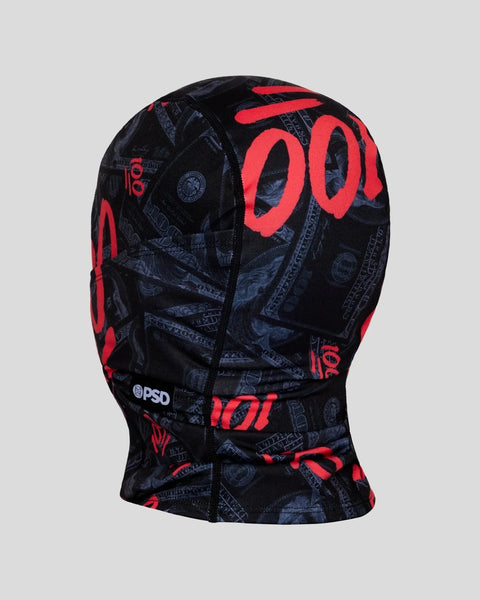 Black and red balaclava with 