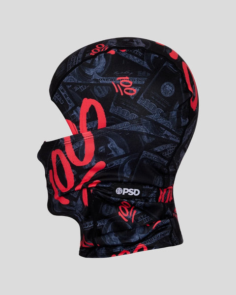 Black and red balaclava with 