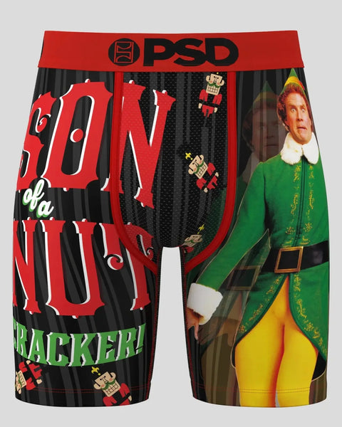 PSD boxer briefs with red waistband featuring 