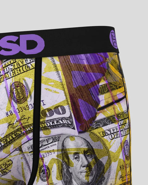 Black waistband with purple 