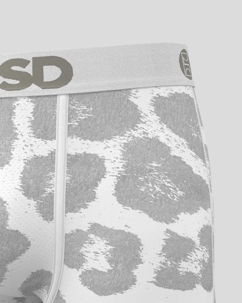 White and gray patterned underwear with 
