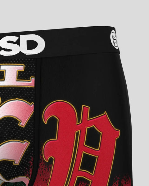 Black compression shorts with white 