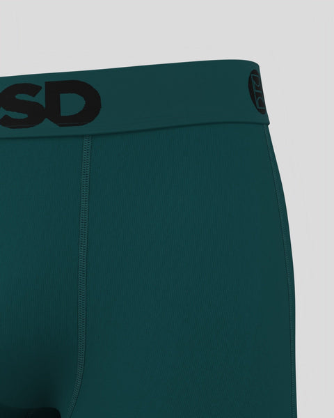 Teal ribbed briefs with black 